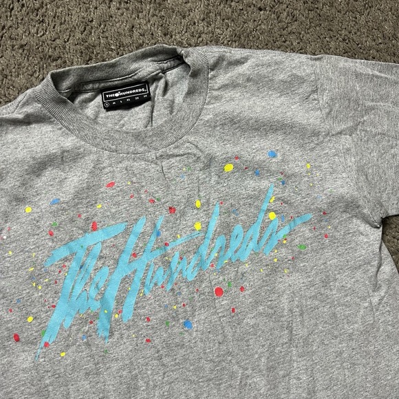 The Hundreds Shirt Mens Small Gray Streetwear Short Sleeve Crew Neck Tee - Picture 1 of 7